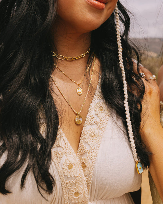 Sun Drenched Layered Necklace