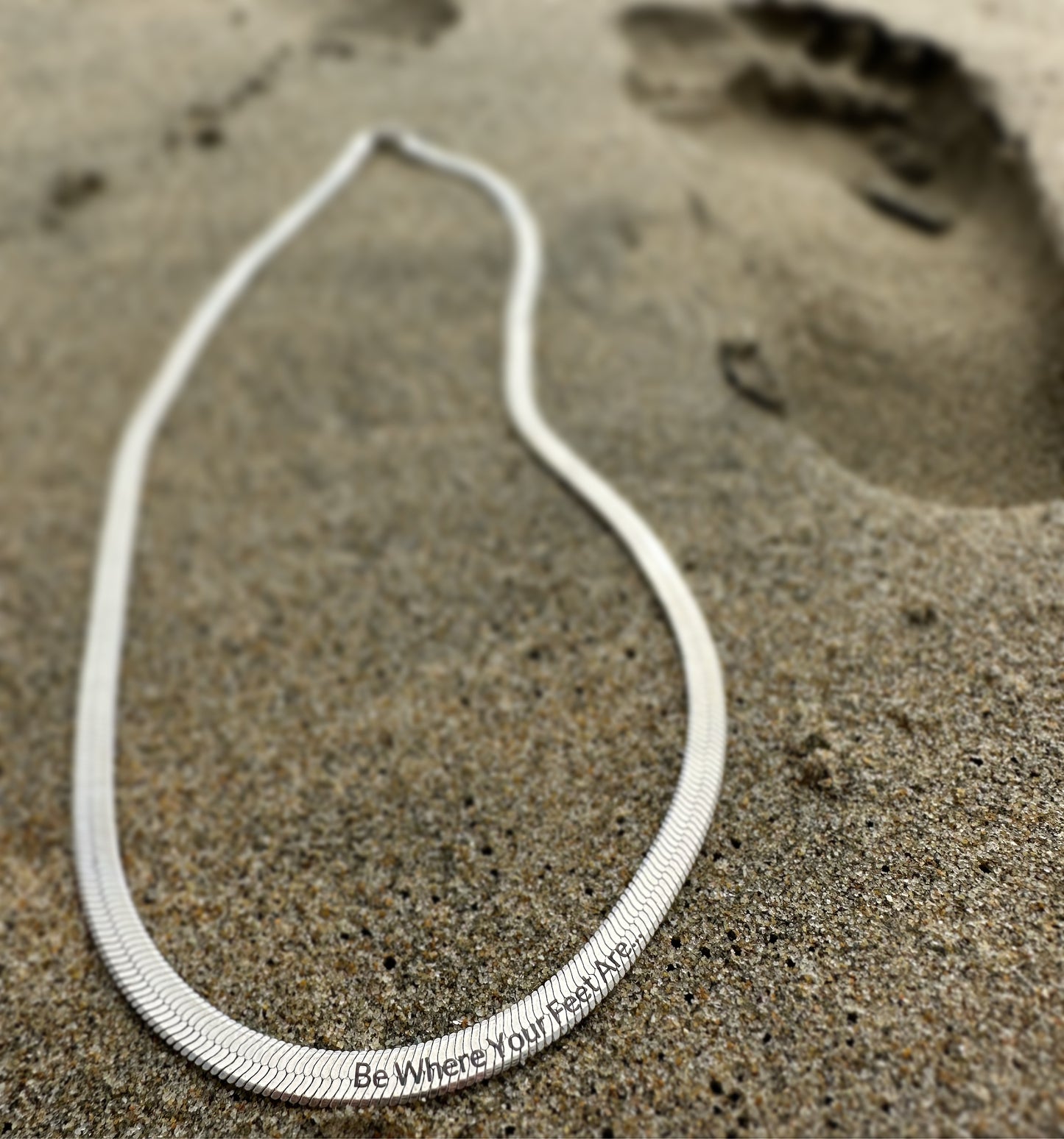 Be Where Your Feet Are Necklace