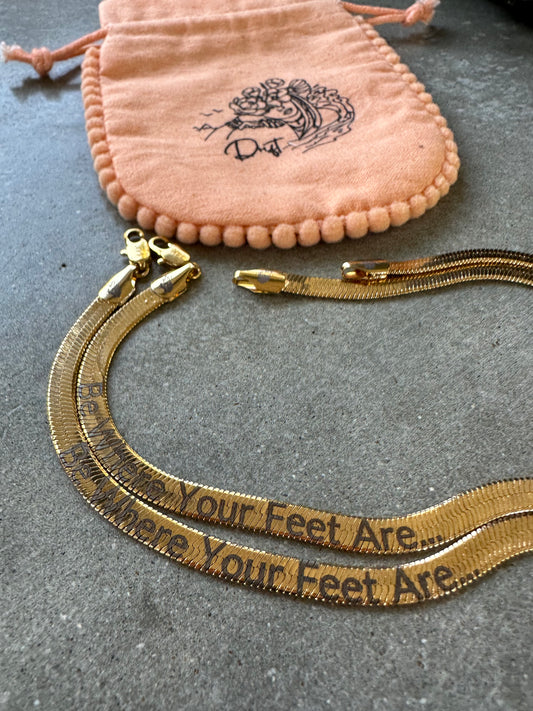 Be Where Your Feet Are Anklet