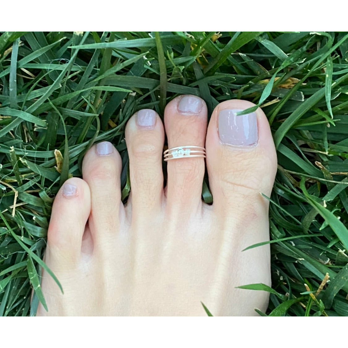 Silver Ball Toe Ring